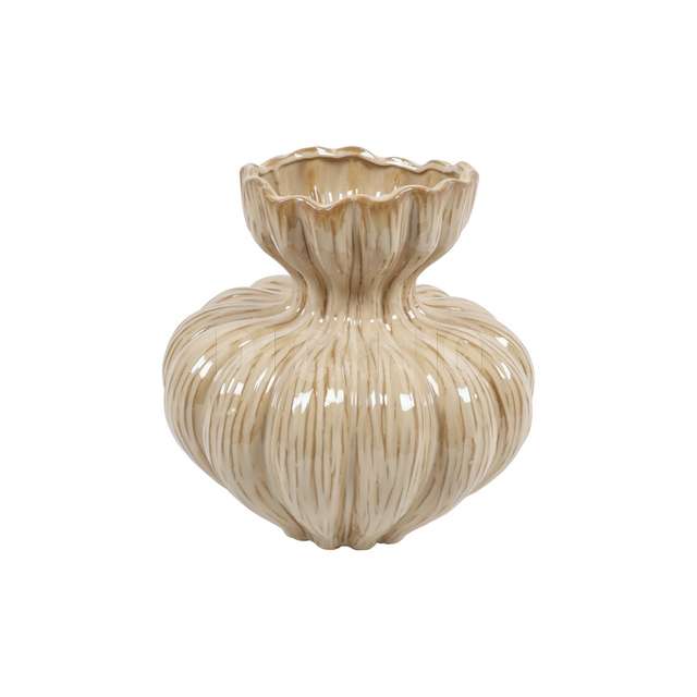Vaso rd maram xl beige 29 cm ceramica - Principale