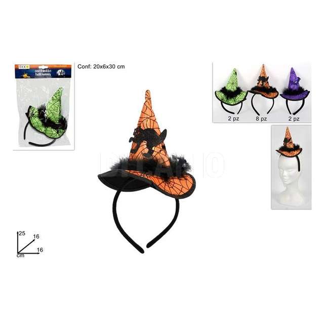 Cerchietto capello halloween 3 assortito - Principale