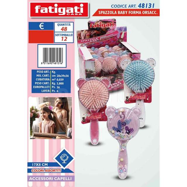 Spazzola baby f/orsacchiotto c/pall - Principale