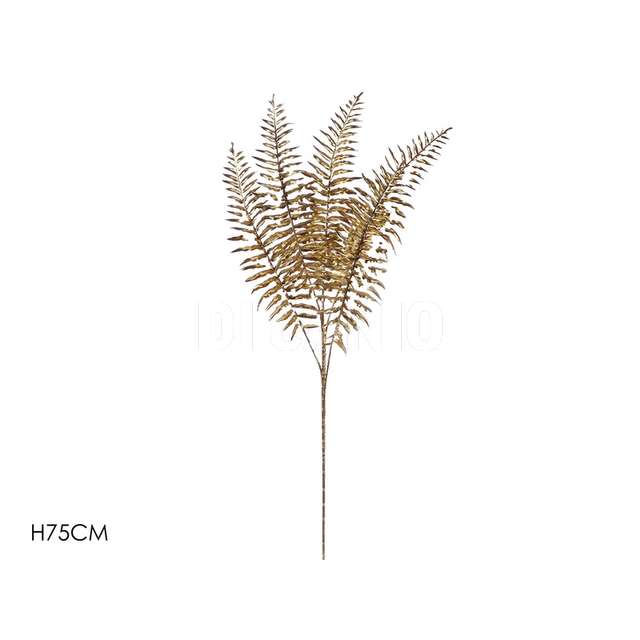 Ramo foglia h75cm oro - Principale