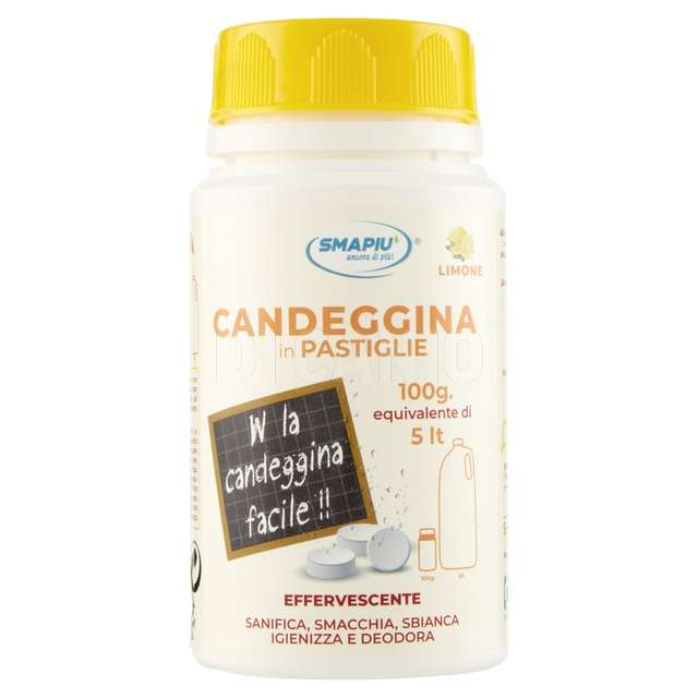 Smapiu candeggina in pastiglie limone 40 tabs - Principale