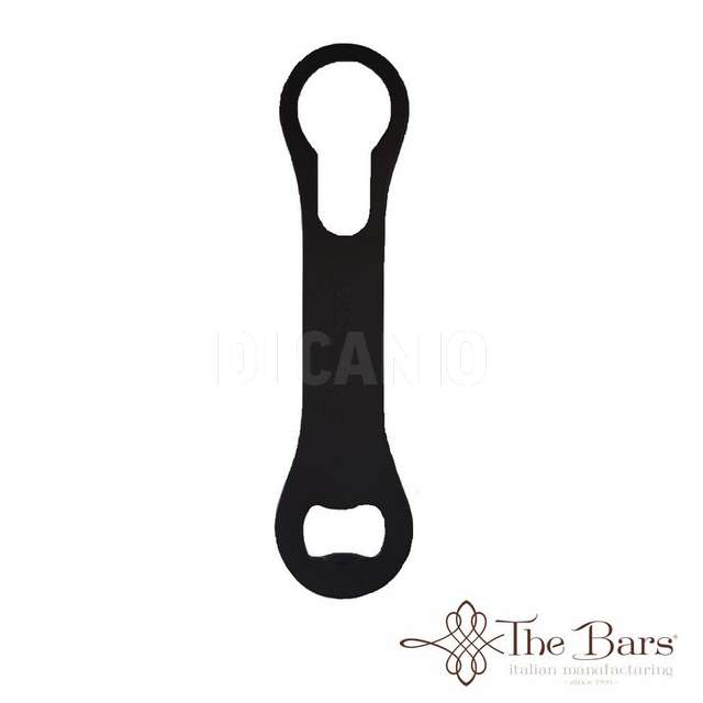 Apribottiglie v-rod in acciaio inox 304 nero world group the bars - Principale