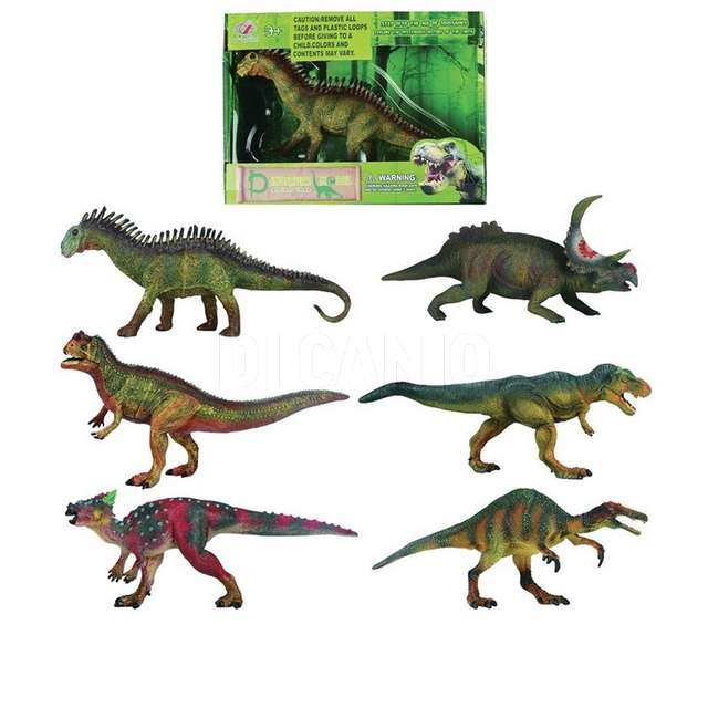 Dinosauri scatola con maniglia ass. h20 x l25 cm - Principale