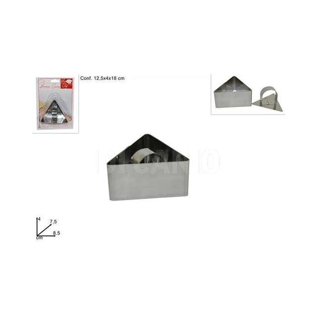 Forma triangolo acciaio 8cm in blister art. kt0234 due esse - Principale