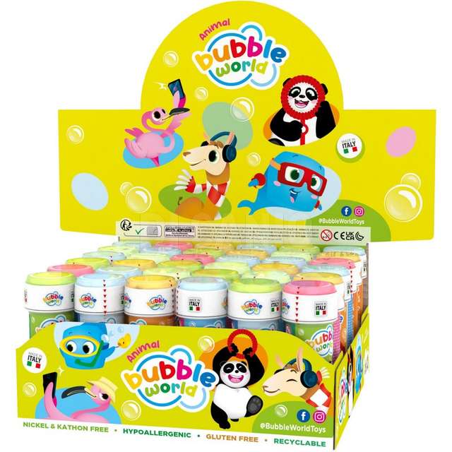 Bolle di sapone animal 60 cl 4 assortiti - Principale