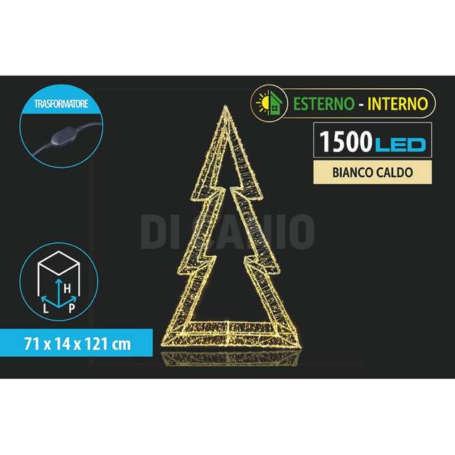 Albero metallo 71x13,5x120,5cm 1500l b.caldo - Principale