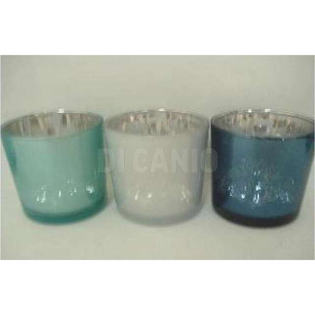 Bicchiere portacandela marinaro dm.7.3x8.4 colori assortiti - Principale