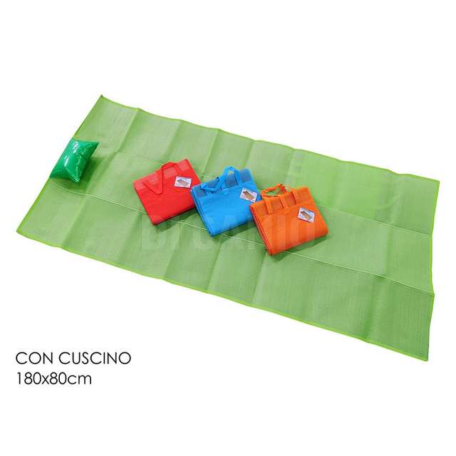 Stuoia con cuscino gonf. 180x80 cm 4ass - Principale