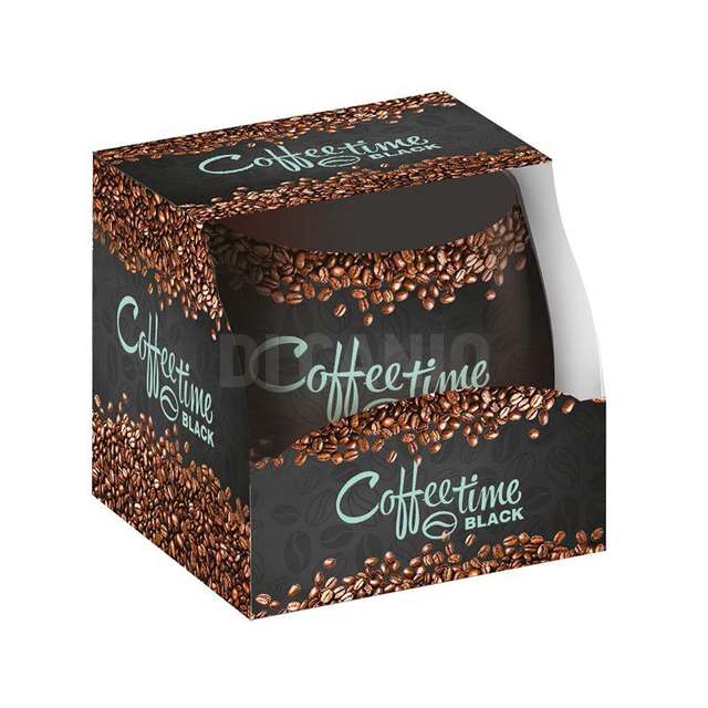 Bicchiere fragranza decorato 100 gr. caffe nero - Principale