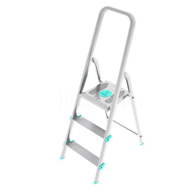 Scala libellula 3 gradini alluminio gradini cm.12 portata 150 kg colombo. - Principale