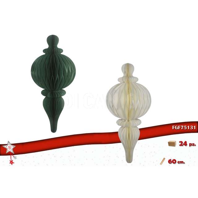 Decorazioni carta col. ass cm 60 - Principale