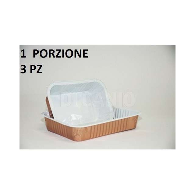 Contenitori rame 1 porzione 3pz dvv - Principale