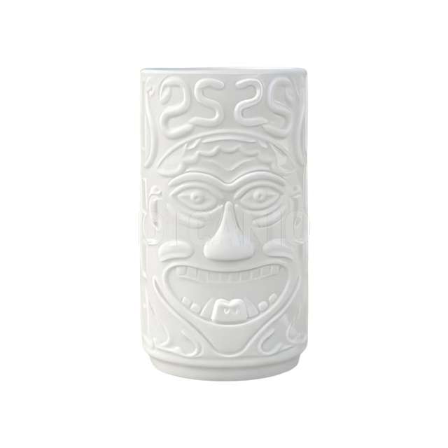 Bicchiere tiki george 45 cl pp bianco coprente - Principale