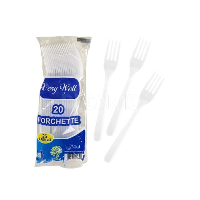Very well forchetta bianco conf.20pz - Principale