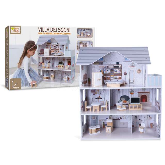 Fatto di legno - villa dei sogni c/acces. h 69,5cm - Principale