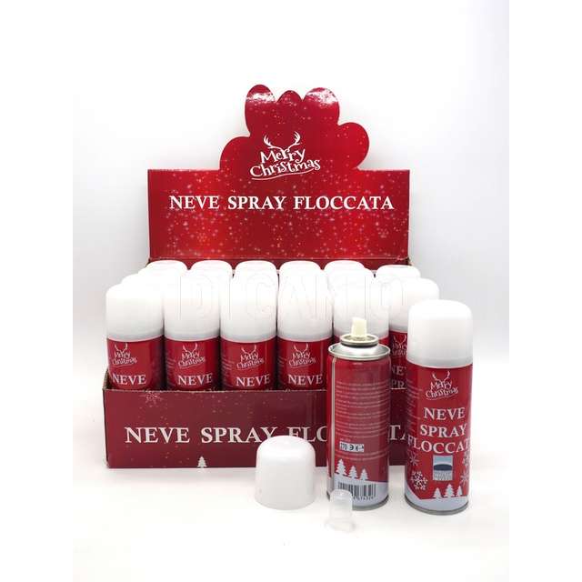 Bottiglia con neve floccata - in display 250ml. 80gr. - Principale