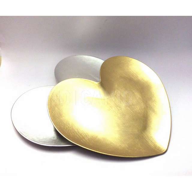 Vassoio cuore 35,5x33_h.2cm. oro_argento creare - Principale