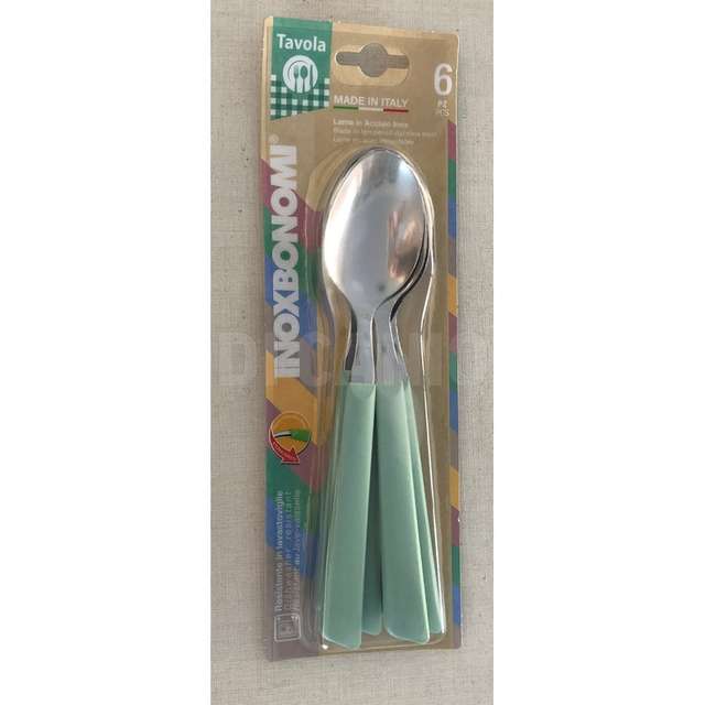 Blister 6 pz cucchiaio pastello verde pastello - Principale