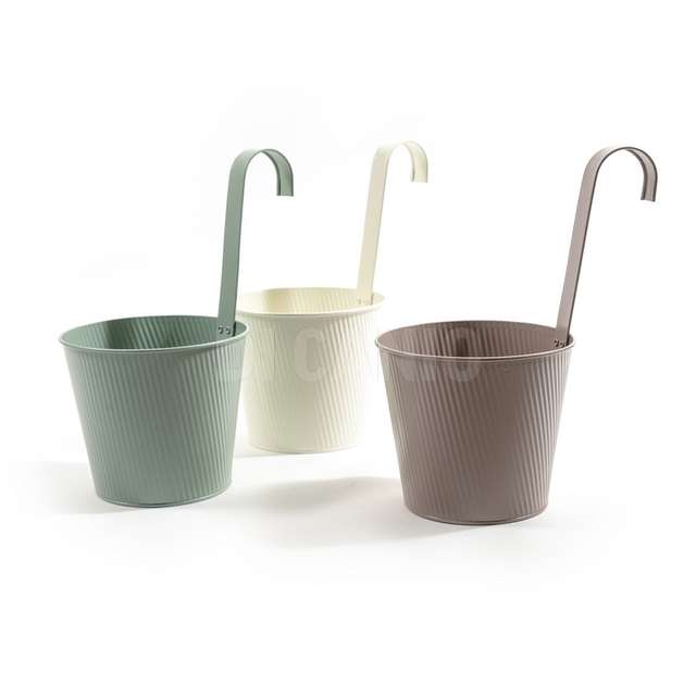 Vaso da appendere in metallo 16x22x29 colori assortiti - Principale