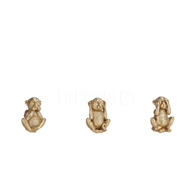 Decorazione resina m. scimmia cm.11x8x14,5 - Principale