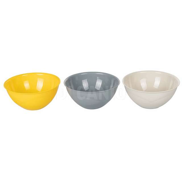 Insalatiera cm.24 avorio-grigio-giallo 3 assortito - Principale