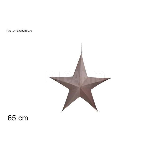 Stella appendino velluto richiudibile 65cm rosa art. vz001 pink - Principale