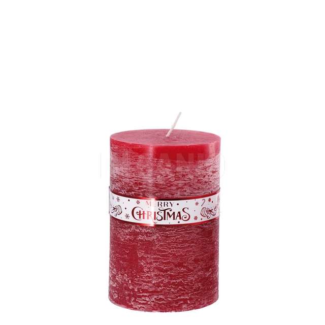Candela profumata brina rossa natale diam10h15 - Principale