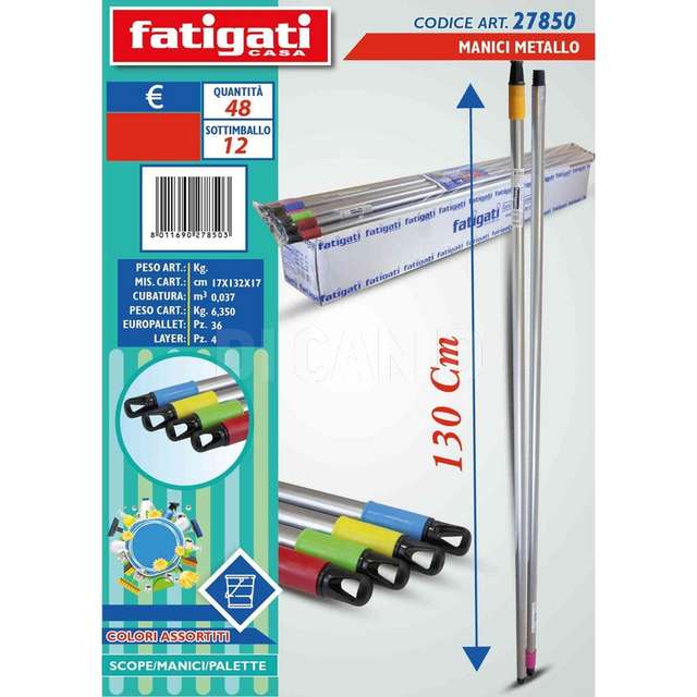Manico metallo 130cm - Principale