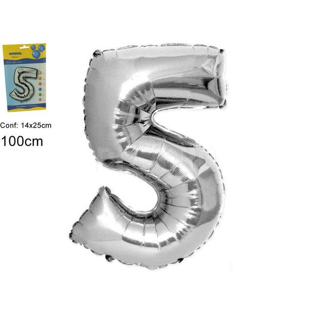 Pallone elio numero 5 silver due esse - Principale