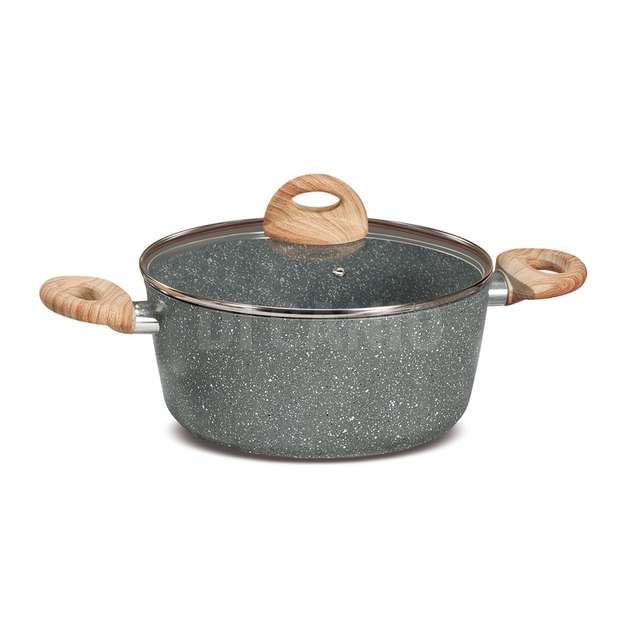 Casseruola stone cook+coperchio induzione cm.28 - Principale