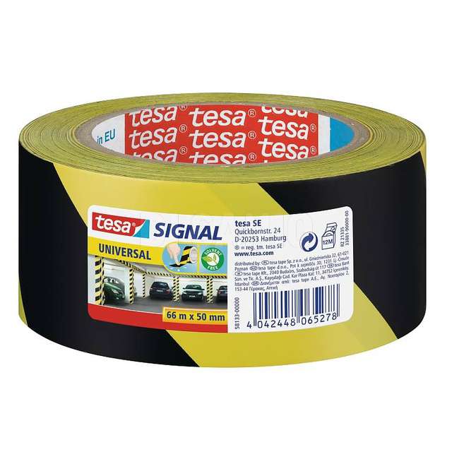 Nastro delimitatore 66x50 giallo-nero tesa - Principale
