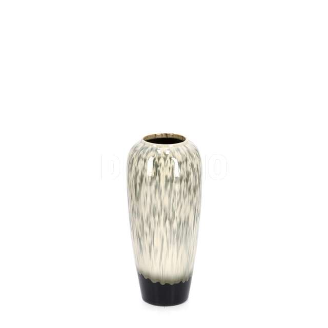 P.vaso coira svasato beige melange h36 terracotta smaltata - Principale