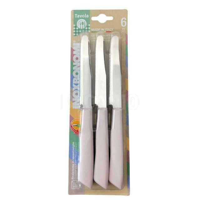 Blister 6 pz coltello tavola beige bonomi - Principale