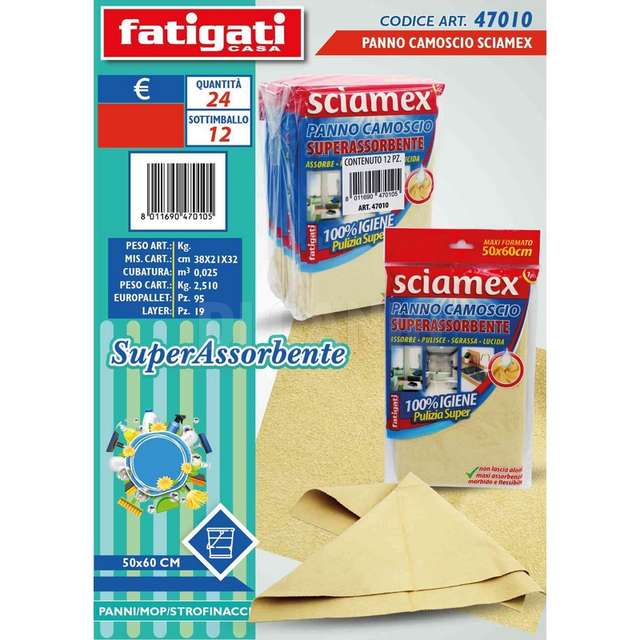 Panno camoscio sciamex s.assorb. 50 - Principale