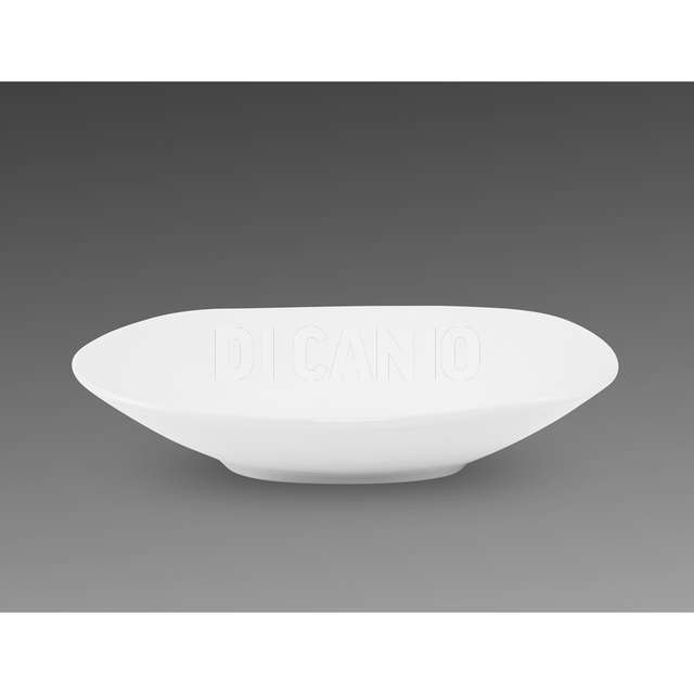Piatto quadro fondo cm.22 bianco zen - Principale
