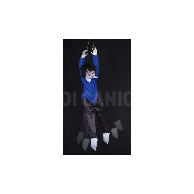 Bambino appeso animato occhi luminosi gambe mobili f.paolo - Principale