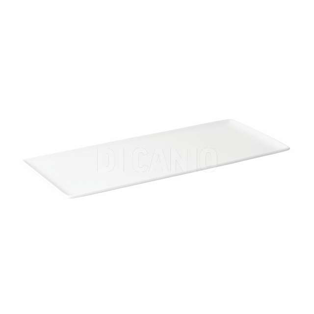 Vassoio rettangolare cm.29.5x13x1.5 porcellana bianca - Principale