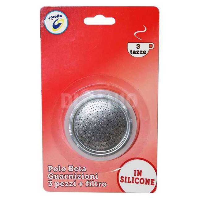 Ricambi caffettiera beta 3pz+filtro 1tz. - Principale