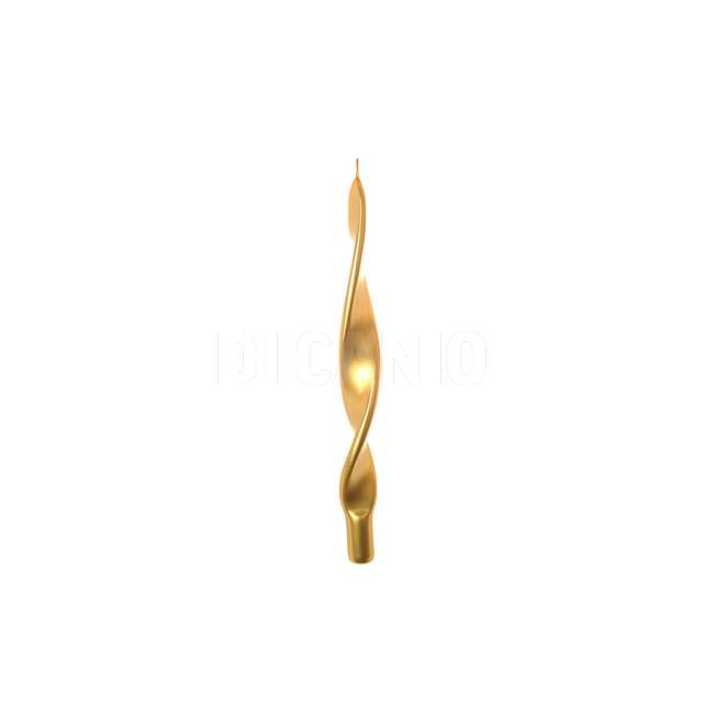 Candela fiamma oro in cera gr. d.2,2xh.29 cm - Principale