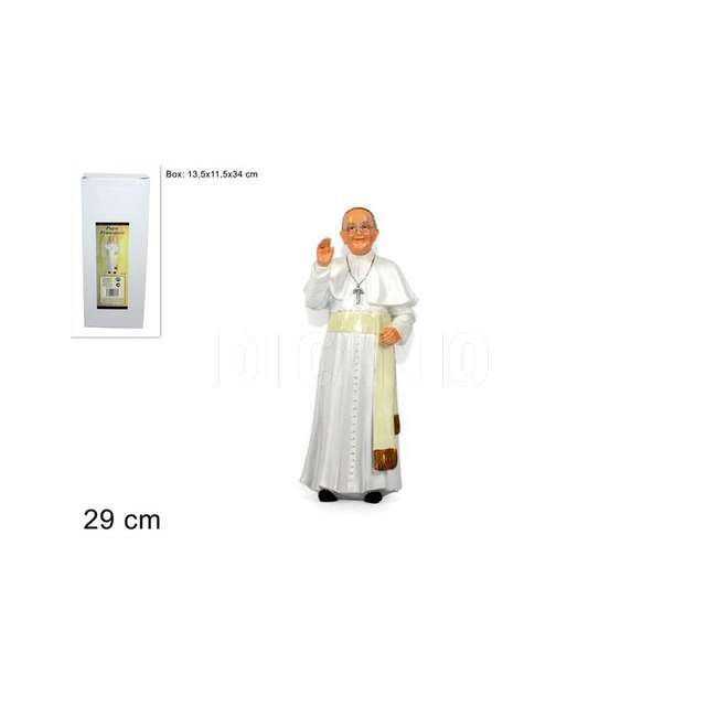 Statua papa francesco cm.29 due esse. - Principale