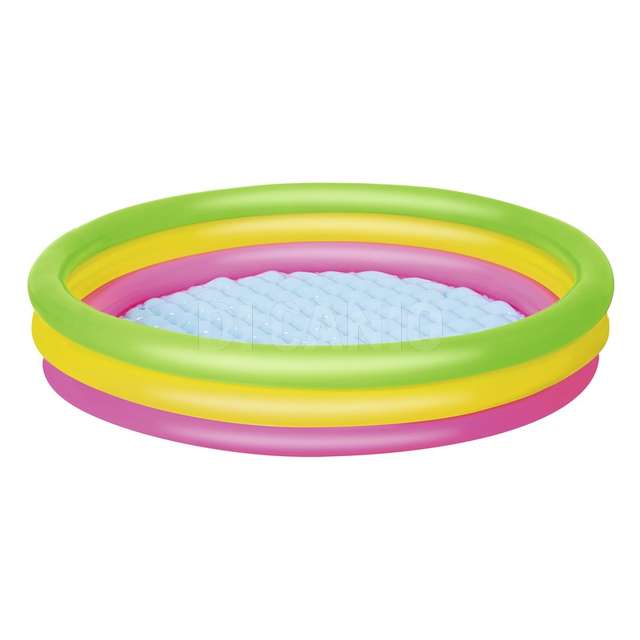 Piscina summer a 3 anelli color con fondo gonfiabile cm. 152x30 bestway - Principale