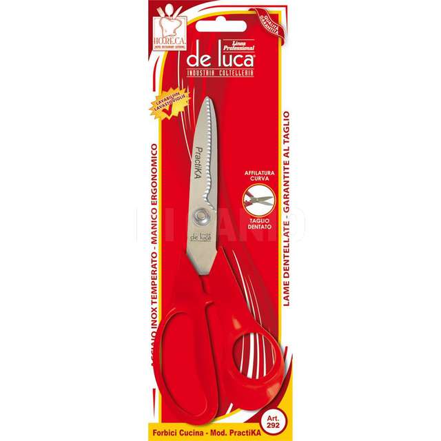 Forbice cucina dentellata inox 8 practika de luca - Principale