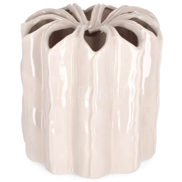 Vaso kichi tondo rosa h23 in ceramica - Principale
