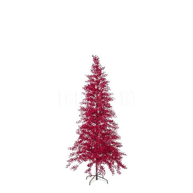 Albero bacche h. 180 cm red w/brown base - Principale