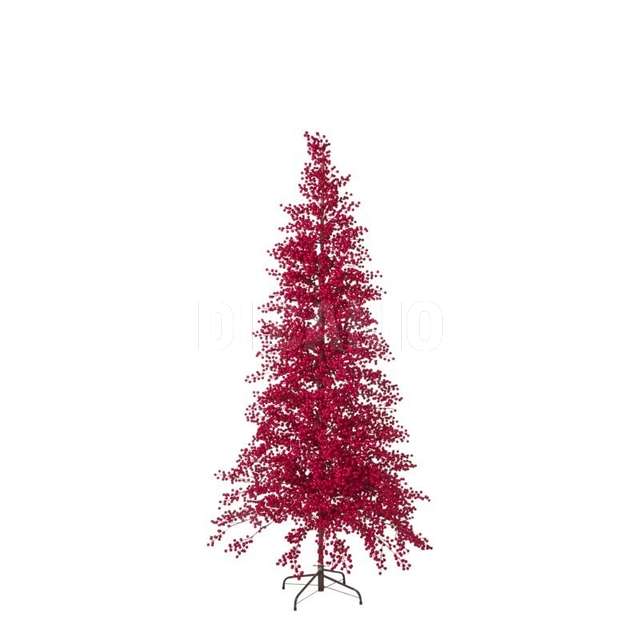 Albero bacche h.210 cm red w/brown base - Principale