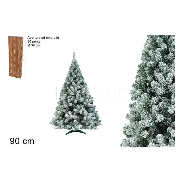 Albero di natale snow eco 90 cm 80 puntete - Principale