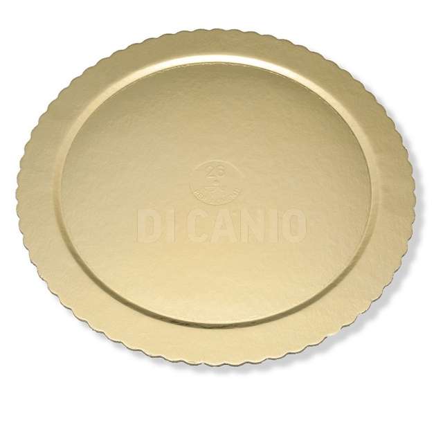 Set 2 pz. piatti in cartone oro dm.28 - Principale