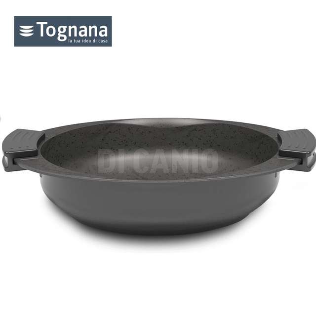 Tegame pressofusa pietra induzione 2 m silicone cm.28 salvaspazio - Principale