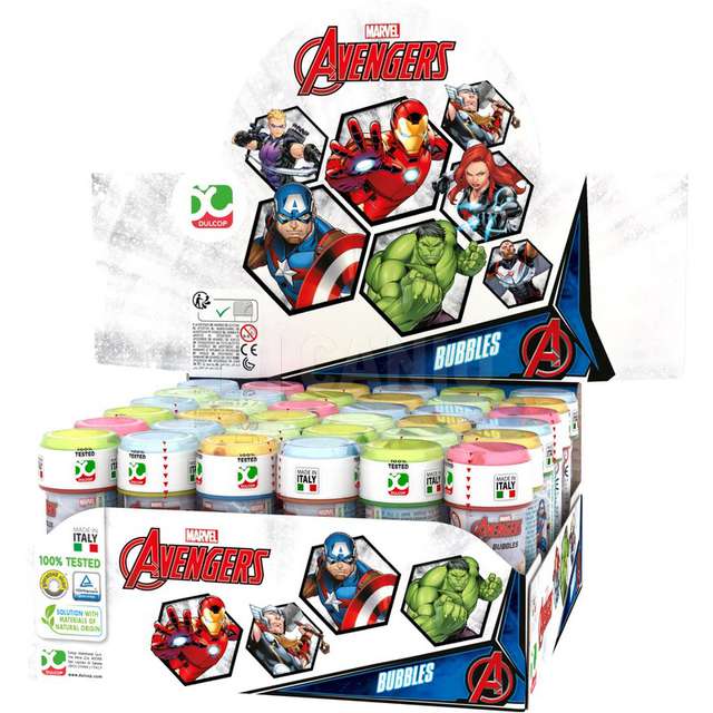 Bolle di sapone avengers 60 cl. 4 assortiti - Principale