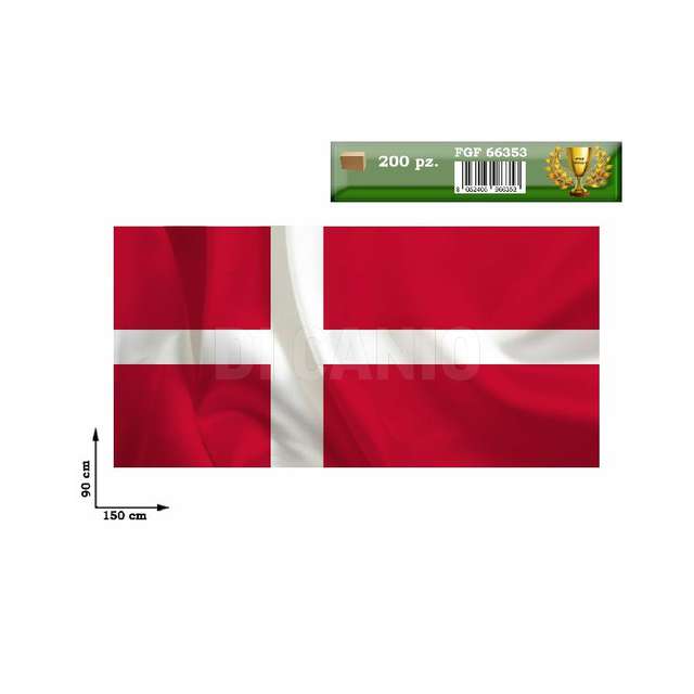 Bandiera nazione danimarca 90x150 asta non inclusa - Principale